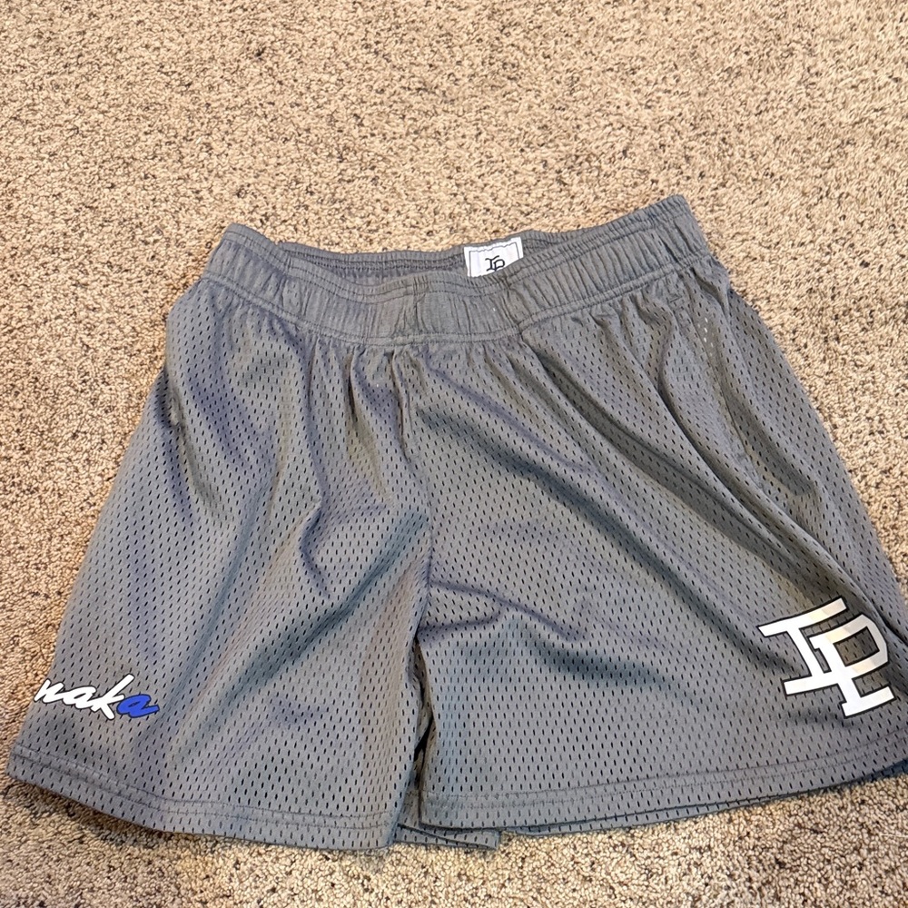 Inaka Power Gray Mesh Athletic Shorts